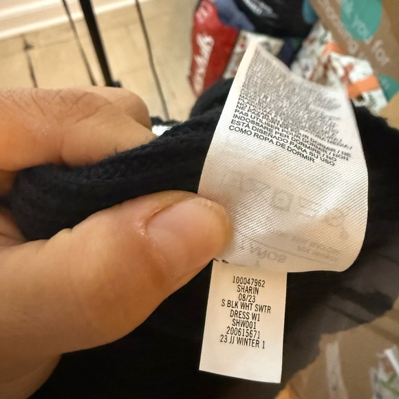 Janie and Jack Cable knit Colorblock Preppy Sweater Dress - Picture 5 of 6